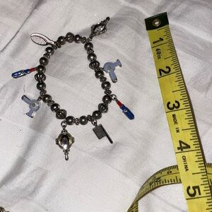 Hair stylist bracelet beauty enamel